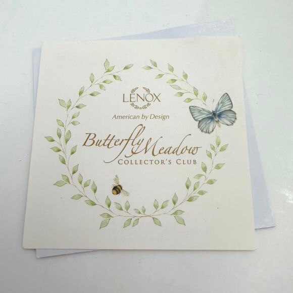 Lenox Butterfly Meadow Fritillary & Blue Butterfly Tea Cup & Saucer Set of 2 - Picture 16 of 16